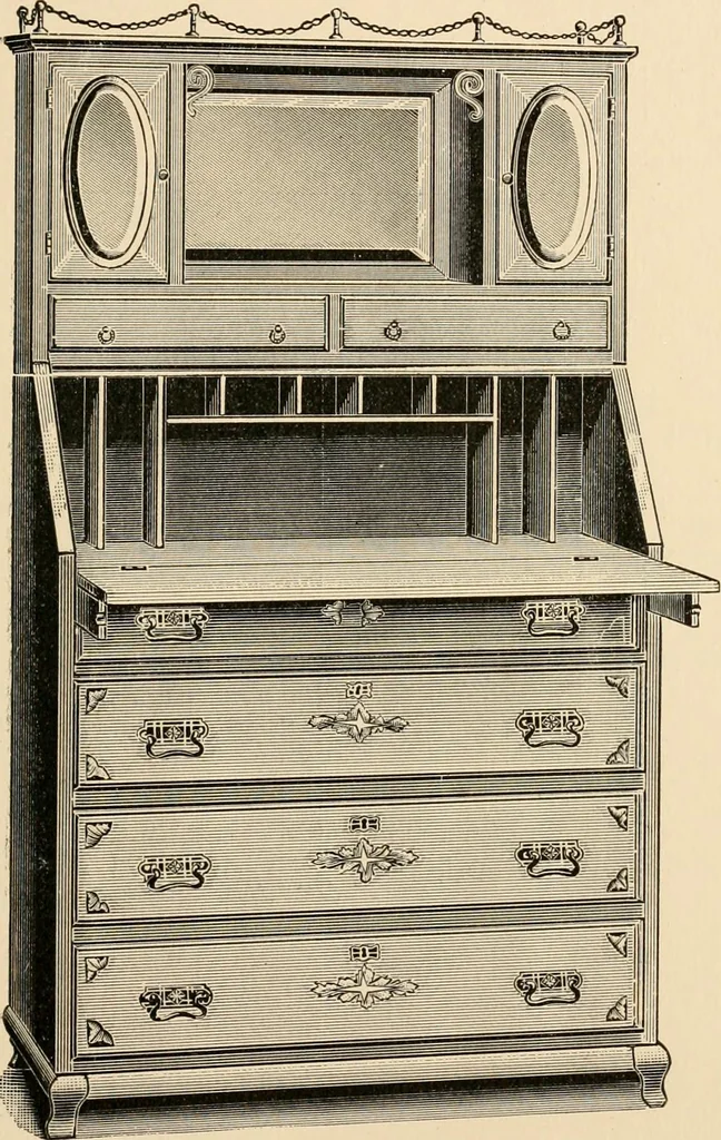 An illustration from Supplement to spring catalogue : desks, cabinets, bookcases for the fall trade / Clark Bros. & Co., 1886, leaf 20