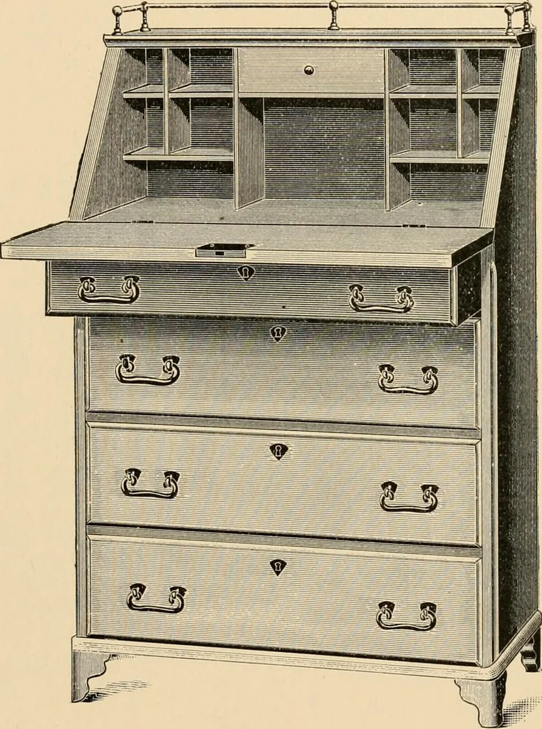 An illustration from Supplement to spring catalogue : desks, cabinets, bookcases for the fall trade / Clark Bros. & Co., 1886, leaf 26