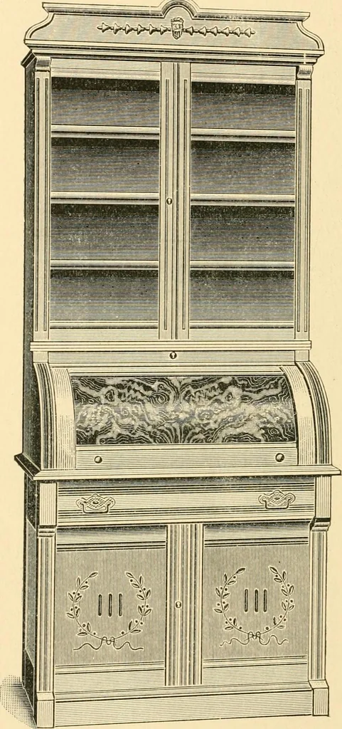 An illustration from Supplement to spring catalogue : desks, cabinets, bookcases for the fall trade / Clark Bros. & Co., 1886, leaf 33