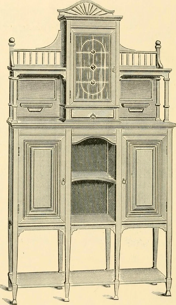 An illustration from Supplement to spring catalogue : desks, cabinets, bookcases for the fall trade / Clark Bros. & Co., 1886, leaf 9