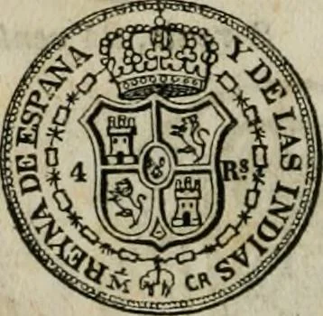An illustration from Supplement to Thompson's Bank note reporter, containing 750 fac-similes of the various gold and silver coins, most generally found in circulation, 1850, leaf 19