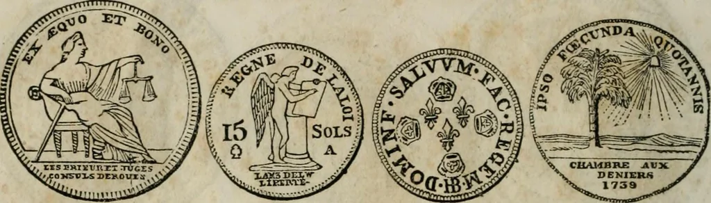 An illustration from Supplement to Thompson's Bank note reporter, containing 750 fac-similes of the various gold and silver coins, most generally found in circulation, 1850, leaf 21