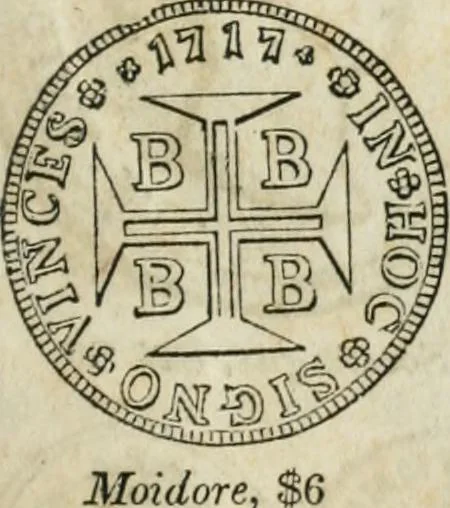 An illustration from Supplement to Thompson's Bank note reporter, containing 750 fac-similes of the various gold and silver coins, most generally found in circulation, 1850, leaf 4