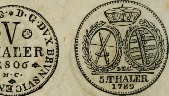 An illustration from Supplement to Thompson's Bank note reporter, containing 750 fac-similes of the various gold and silver coins, most generally found in circulation, 1850, leaf 7