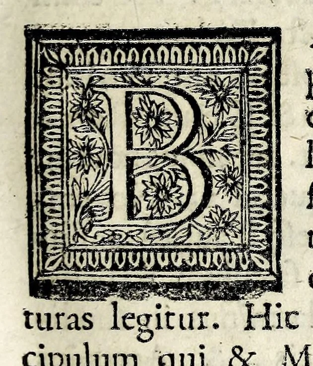 An illustration from Supplementum de scriptoribus vel scriptis ecclesisaticis [sic] a Bellarmino omissis : ad annum 1460, vel ad artem typographicam inventam, 1686, leaf 25