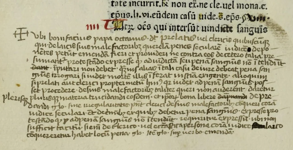 An illustration from Supplementum summae pisanellae et canones poenitentiales fratris Astensis, leaf 268