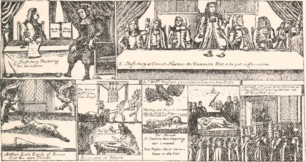 An illustration from Suppressed plates, wood engravings, &c., together with other curiosities germane thereto; being an account of certain matters peculiarly alluring to the collector, 1907, leaf 332
