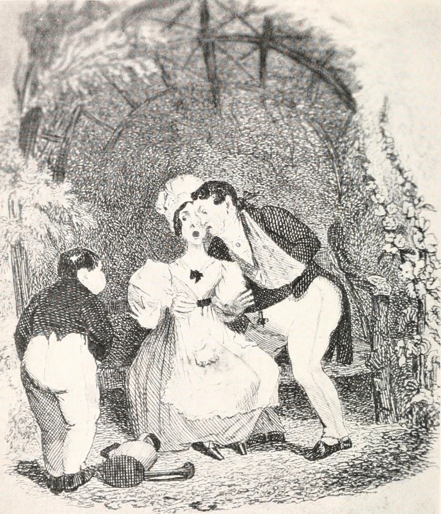 An illustration from Suppressed plates, wood engravings, &c., together with other curiosities germane thereto; being an account of certain matters peculiarly alluring to the collector, 1907, leaf 65