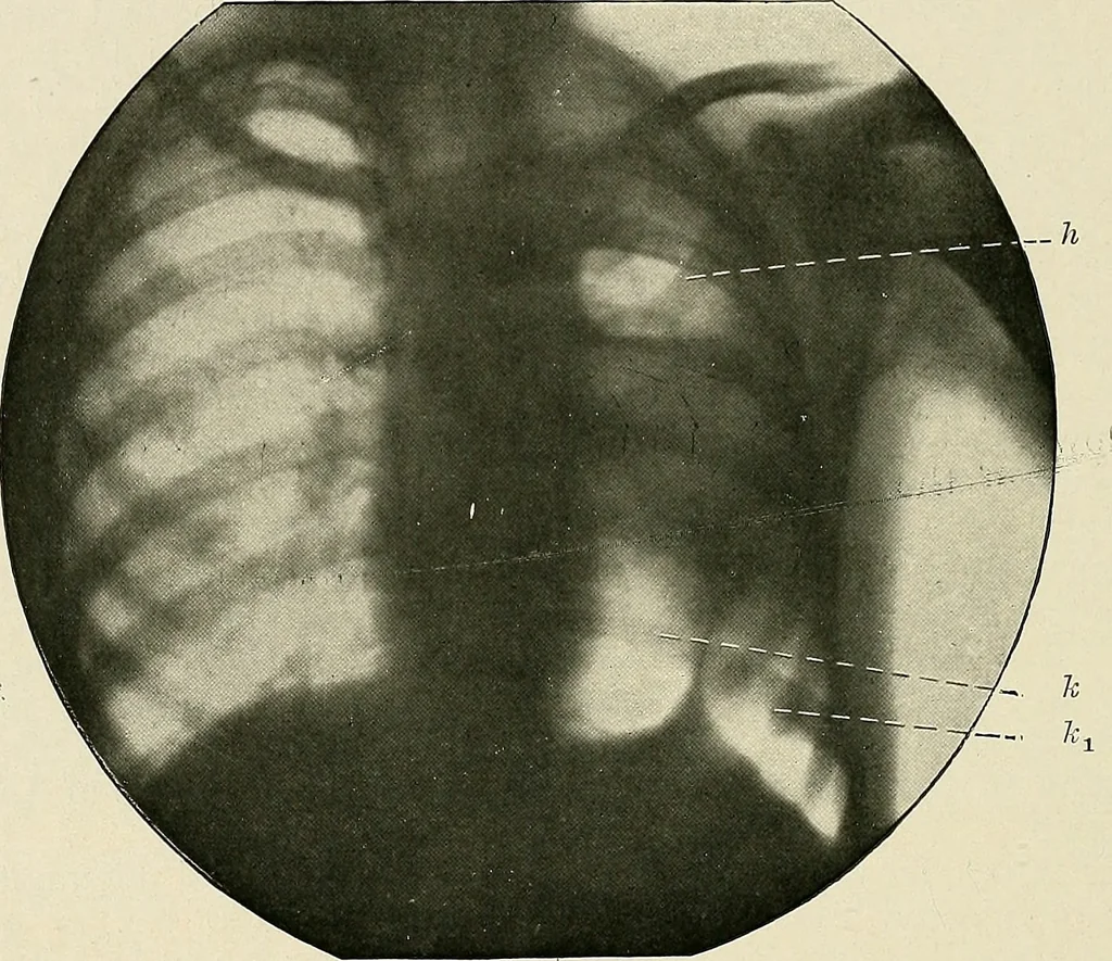 An illustration from Surgery of the lung, 1913, leaf 157