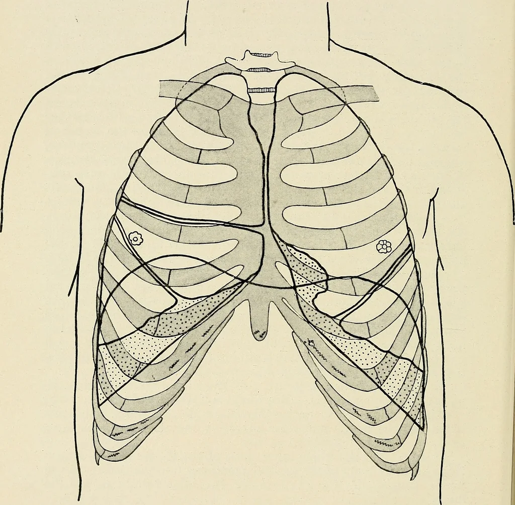 An illustration from Surgery of the lung, 1913, leaf 19