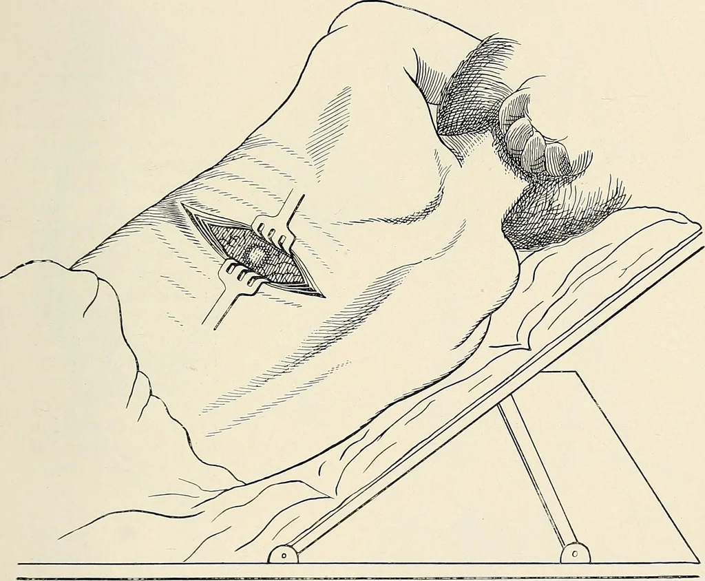 An illustration from Surgery of the lung, 1913, leaf 76