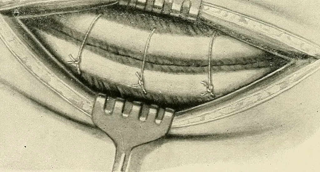 An illustration from Surgery of the lung, 1913, leaf 85