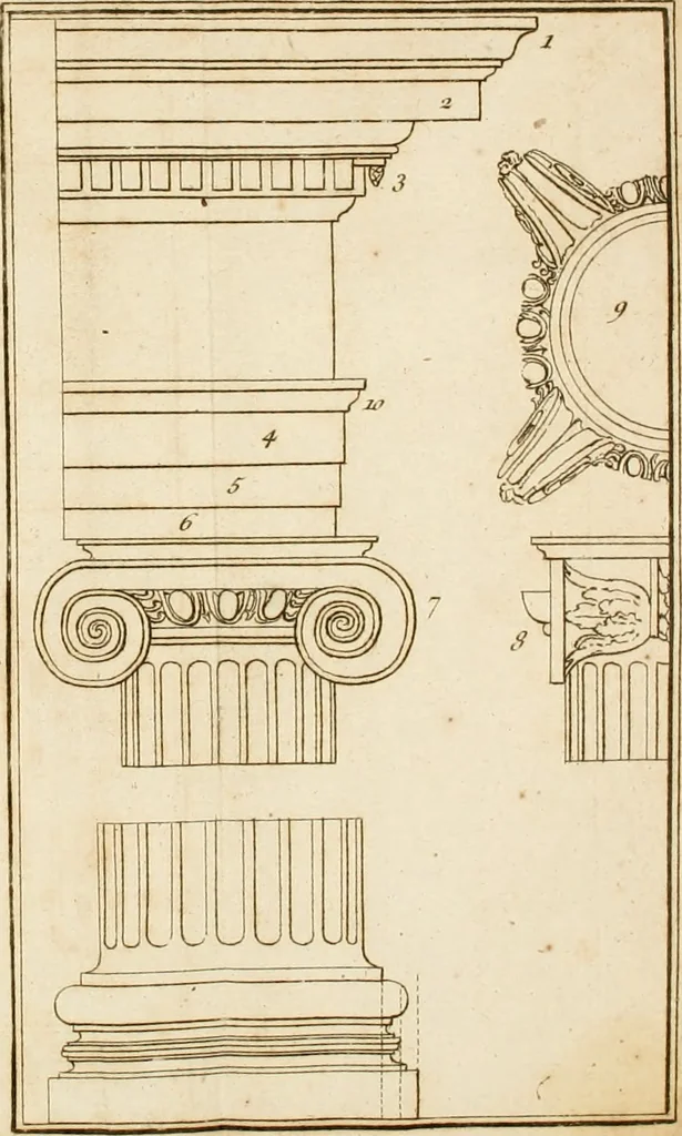 An illustration from Essai sur l'architecture, 1755, leaf 373