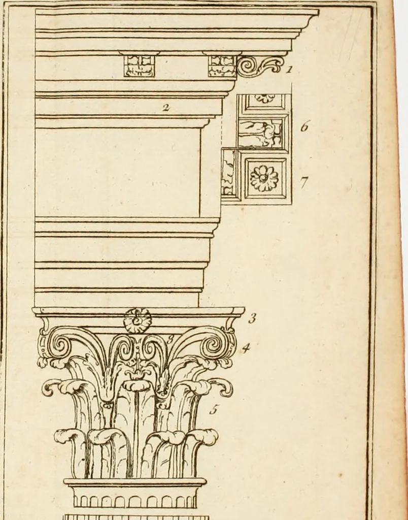 An illustration from Essai sur l'architecture, 1755, leaf 375