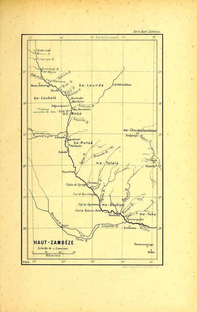 An illustration from Sur le Haut-Zambèze; voyages et travaux de mission, 1899, leaf 689