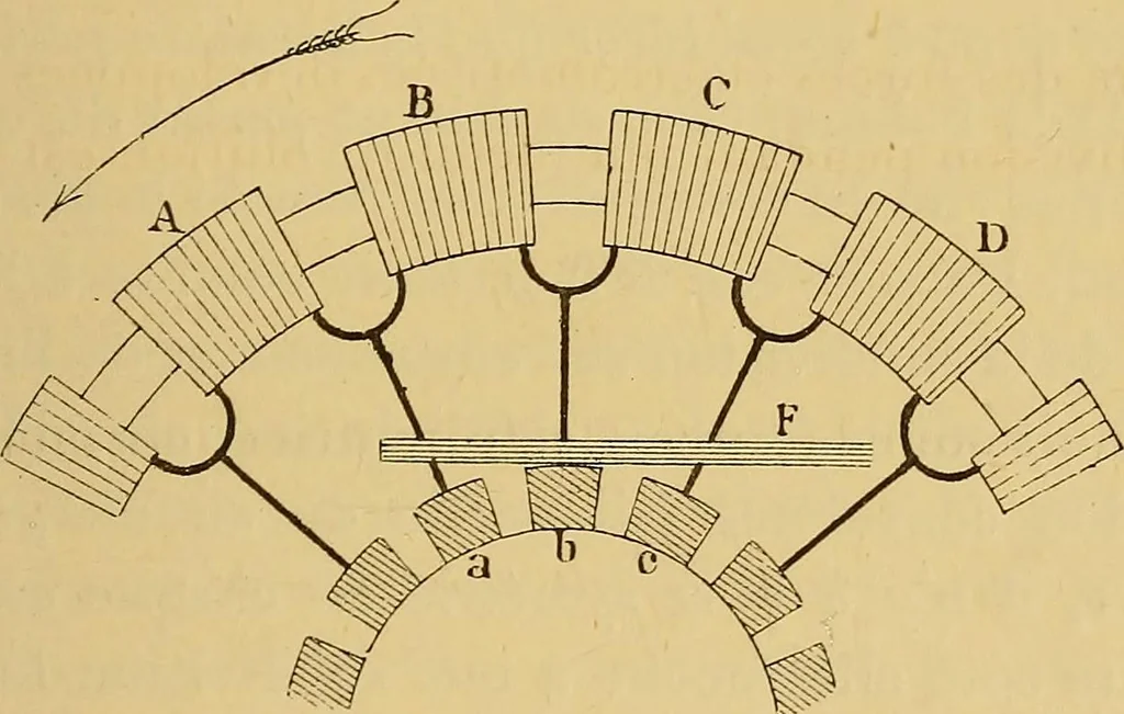 An illustration from Sur les progrès de la science électrique et les nouvelles machines d'induction, 1885, leaf 134