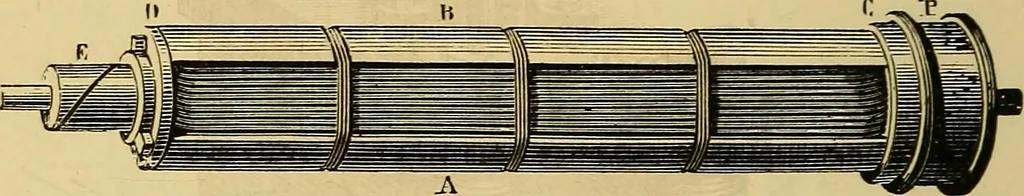 An illustration from Sur les progrès de la science électrique et les nouvelles machines d'induction, 1885, leaf 85