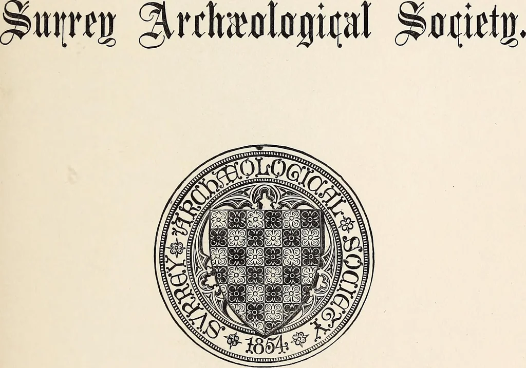 An illustration from Surrey archaeological collections, relating to the history and antiquities of the county, 1903, leaf 24
