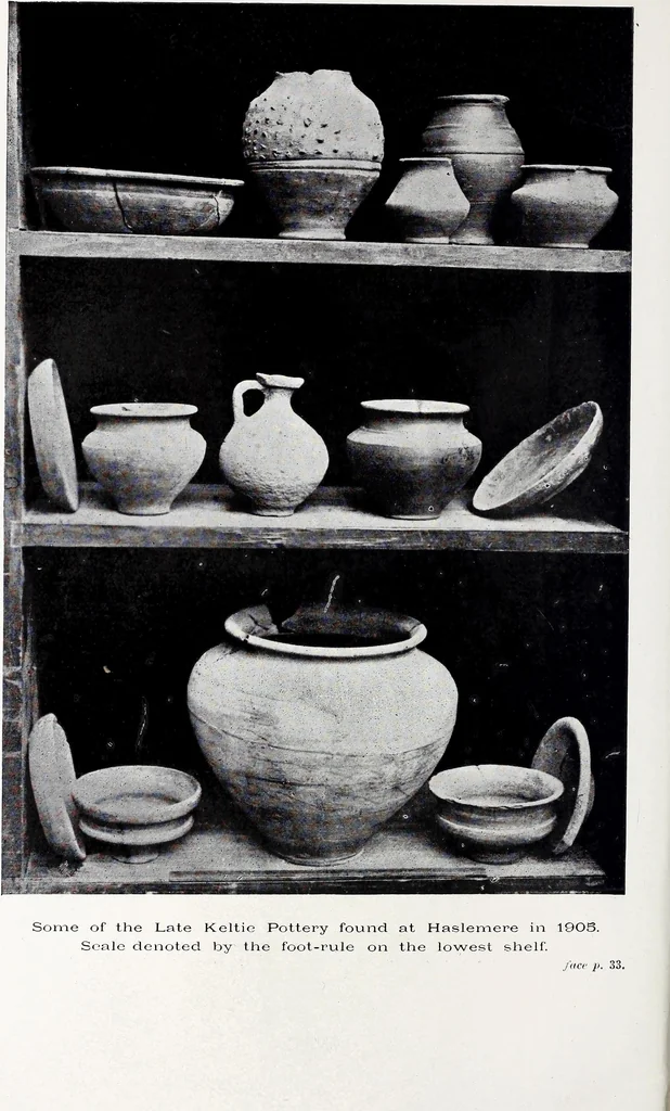 An illustration from Surrey archaeological collections, relating to the history and antiquities of the county, 1906, leaf 95