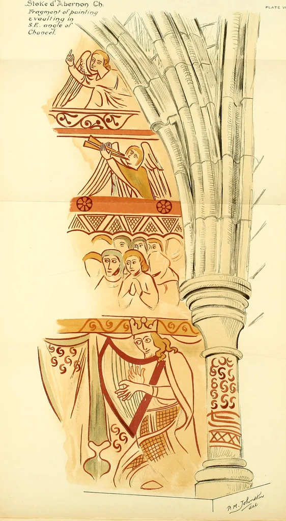 An illustration from Surrey archaeological collections, relating to the history and antiquities of the county, 1907, leaf 105