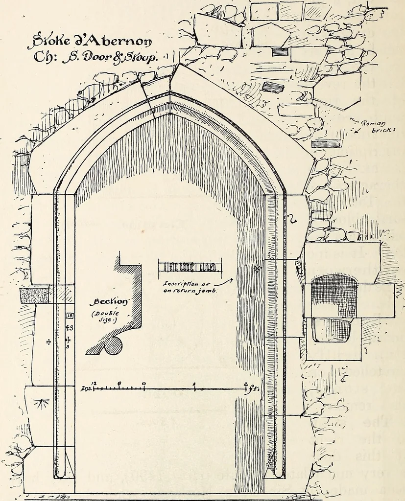 An illustration from Surrey archaeological collections, relating to the history and antiquities of the county, 1907, leaf 109