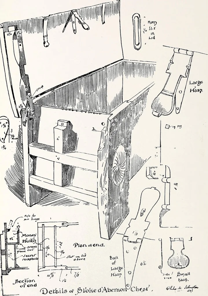 An illustration from Surrey archaeological collections, relating to the history and antiquities of the county, 1907, leaf 179