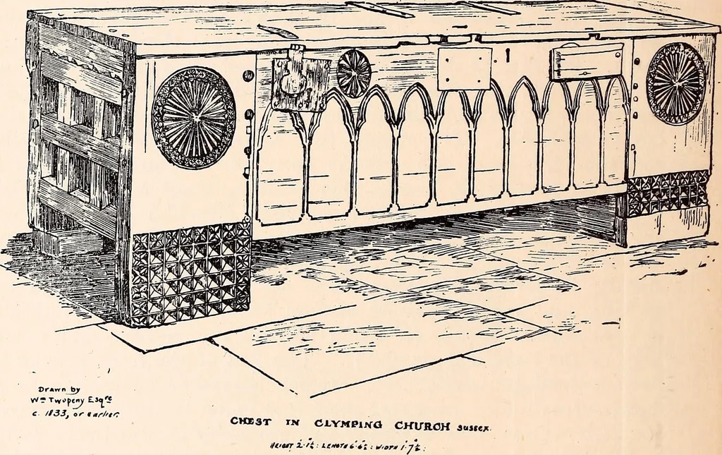An illustration from Surrey archaeological collections, relating to the history and antiquities of the county, 1907, leaf 189