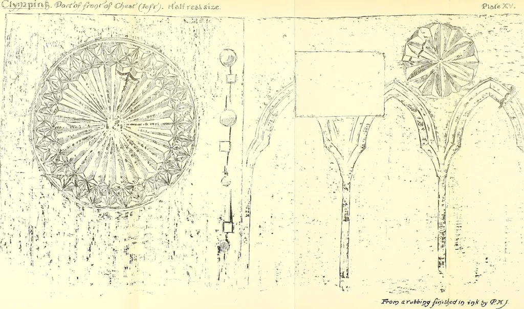 An illustration from Surrey archaeological collections, relating to the history and antiquities of the county, 1907, leaf 190