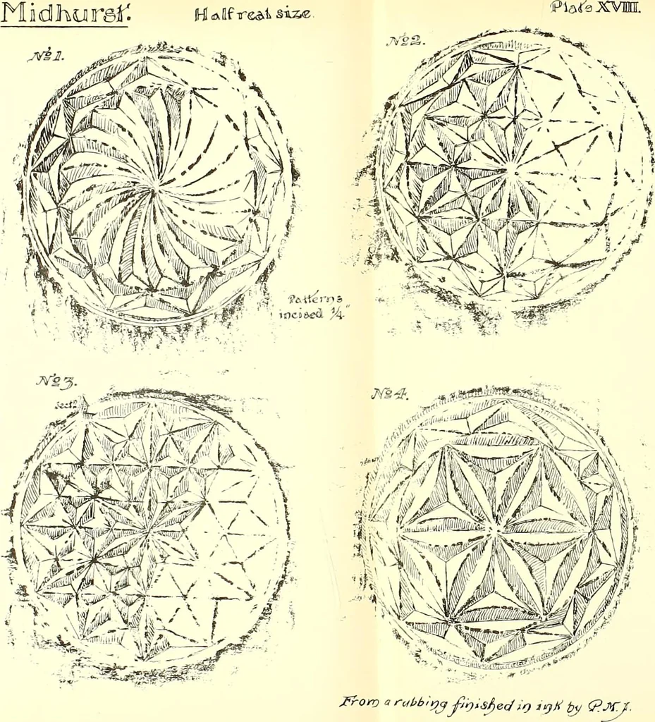 An illustration from Surrey archaeological collections, relating to the history and antiquities of the county, 1907, leaf 204