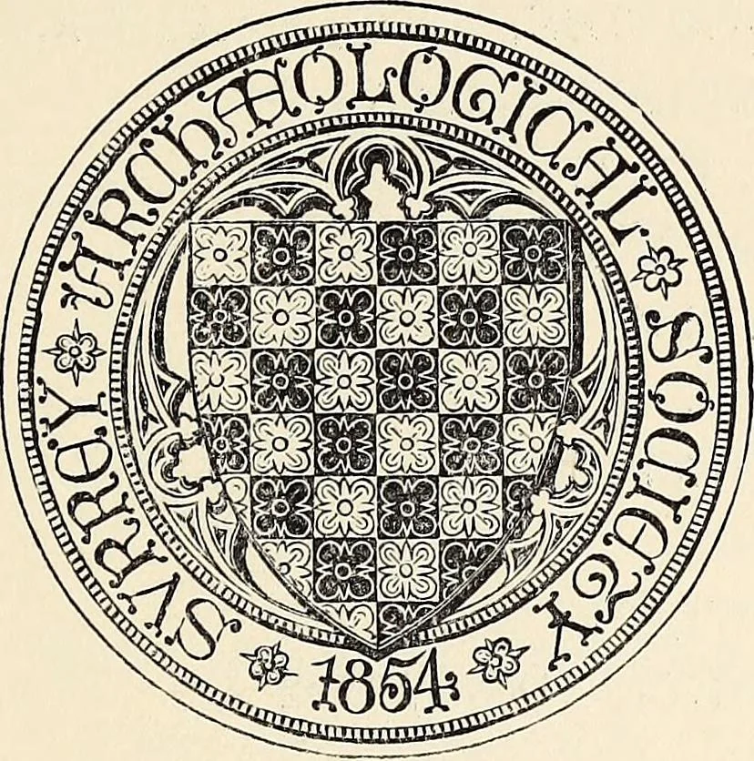 An illustration from Surrey archaeological collections, relating to the history and antiquities of the county, 1907, leaf 38