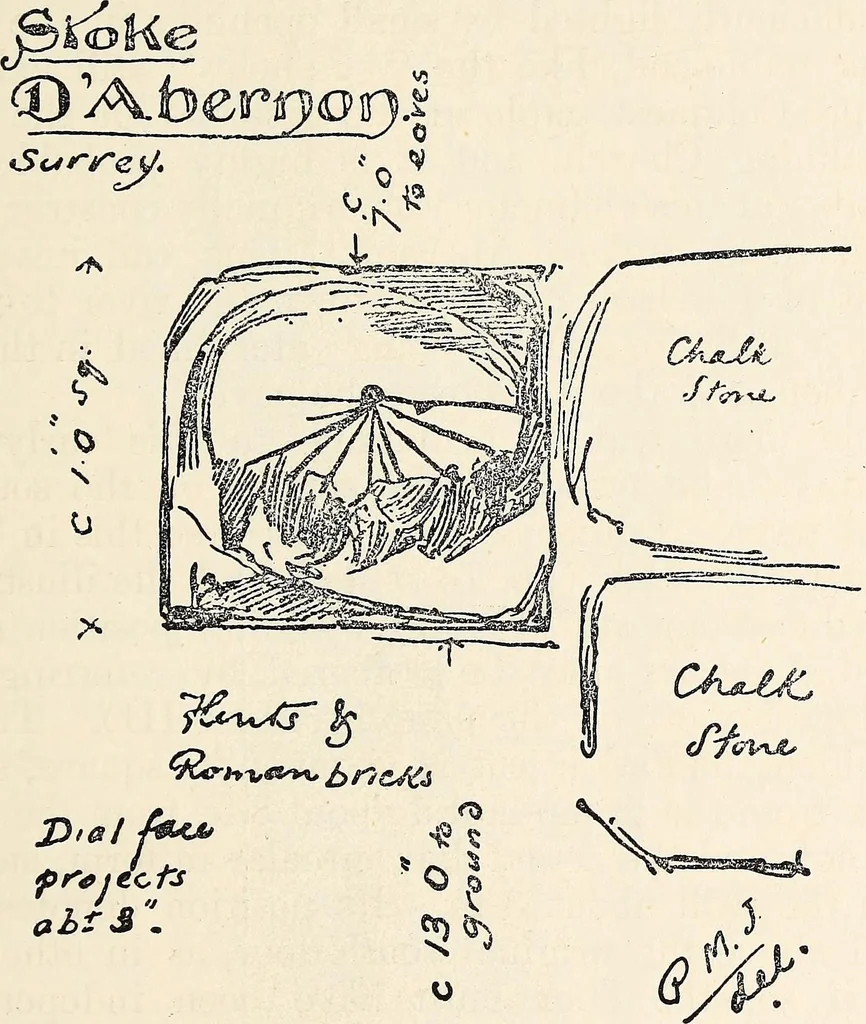 An illustration from Surrey archaeological collections, relating to the history and antiquities of the county, 1907, leaf 92