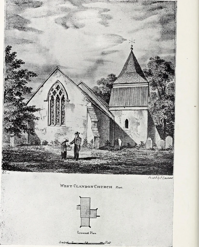 An illustration from Surrey archaeological collections, relating to the history and antiquities of the county, 1908, leaf 137