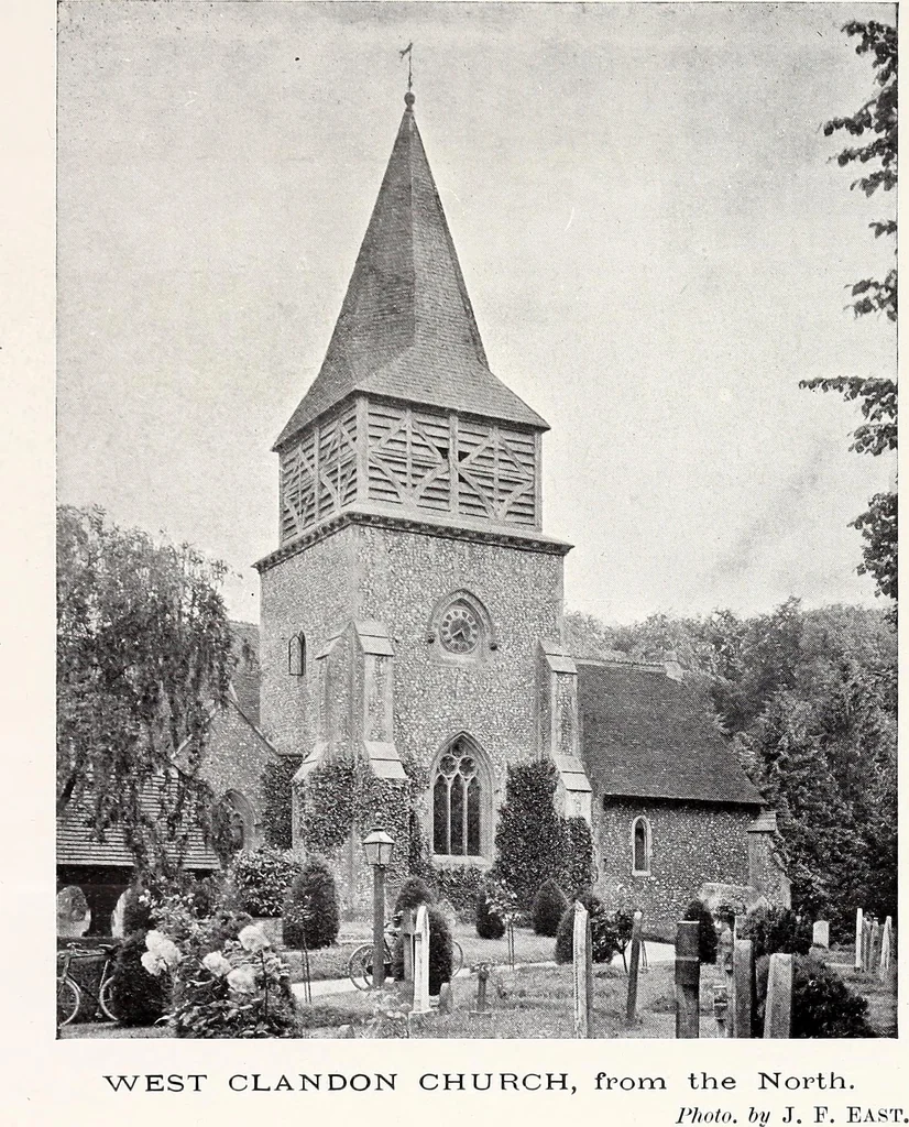 An illustration from Surrey archaeological collections, relating to the history and antiquities of the county, 1908, leaf 140