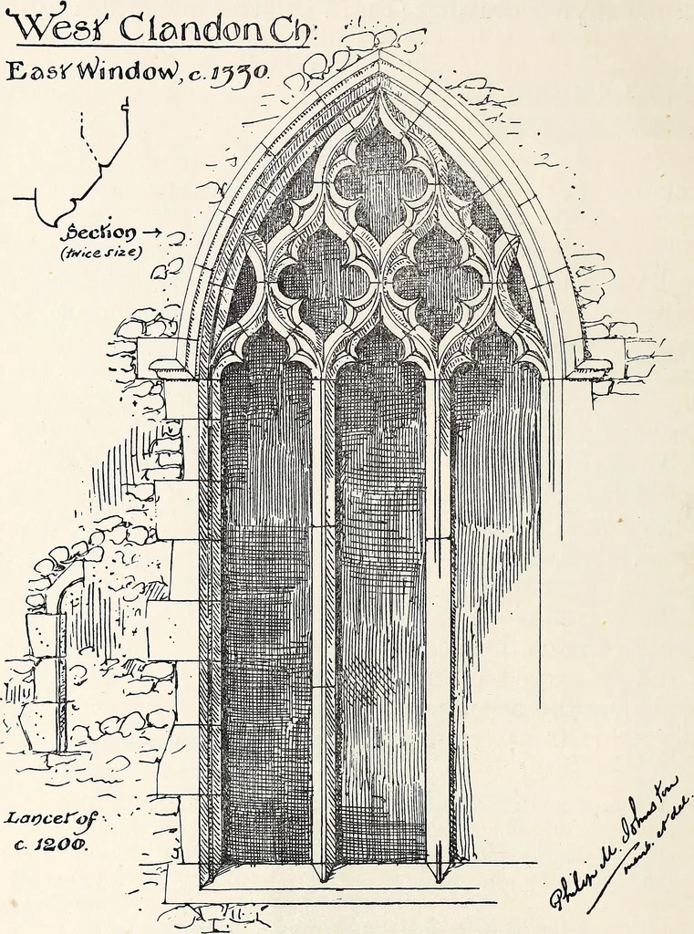 An illustration from Surrey archaeological collections, relating to the history and antiquities of the county, 1908, leaf 157