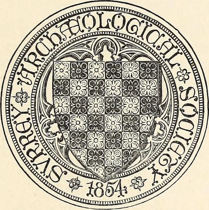 An illustration from Surrey archaeological collections, relating to the history and antiquities of the county, 1908, leaf 6