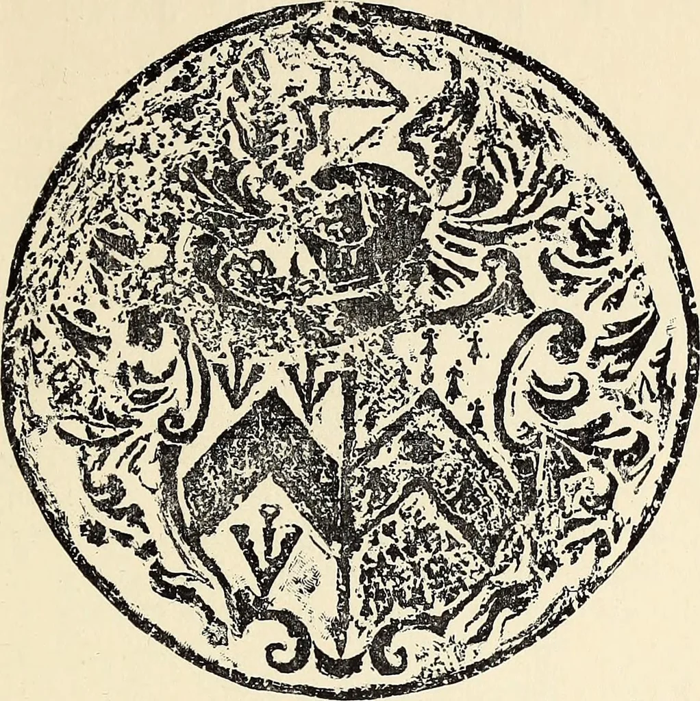 An illustration from Surrey archaeological collections, relating to the history and antiquities of the county, 1909, leaf 106