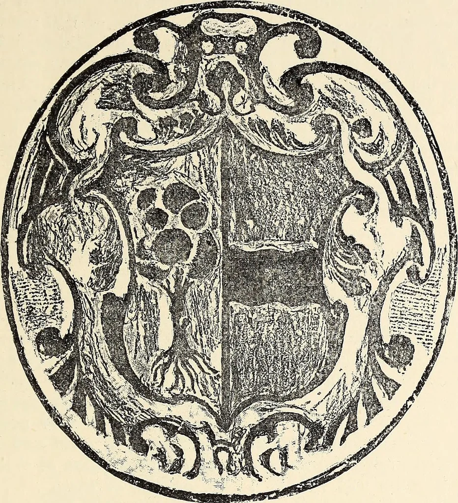 An illustration from Surrey archaeological collections, relating to the history and antiquities of the county, 1909, leaf 108