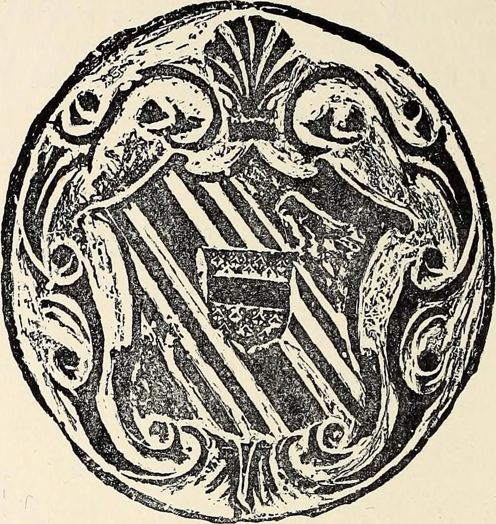 An illustration from Surrey archaeological collections, relating to the history and antiquities of the county, 1909, leaf 111