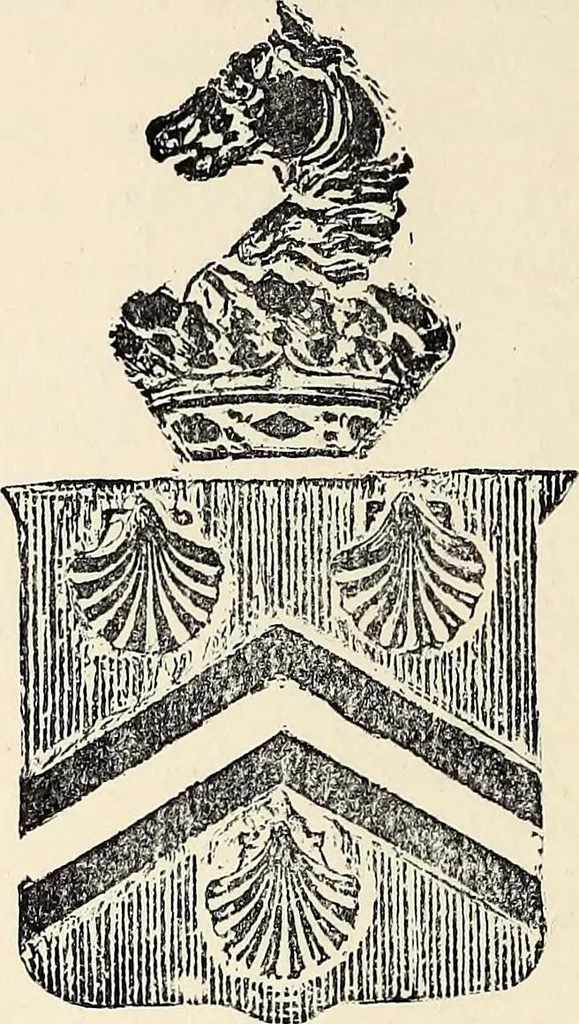 An illustration from Surrey archaeological collections, relating to the history and antiquities of the county, 1909, leaf 121
