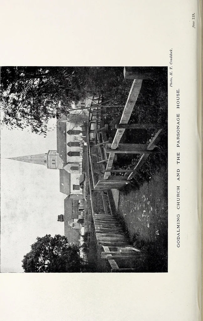An illustration from Surrey archaeological collections, relating to the history and antiquities of the county, 1909, leaf 181