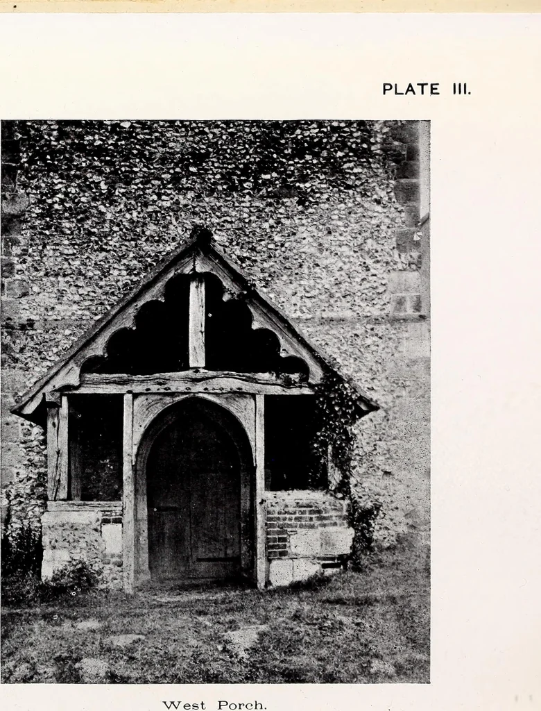 An illustration from Surrey archaeological collections, relating to the history and antiquities of the county, 1909, leaf 256