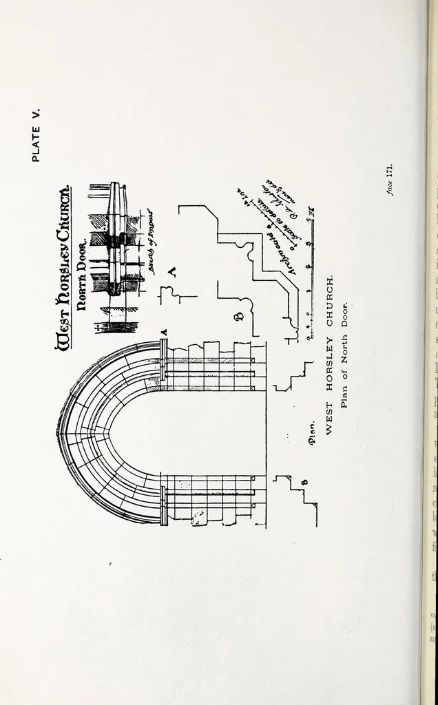An illustration from Surrey archaeological collections, relating to the history and antiquities of the county, 1909, leaf 261