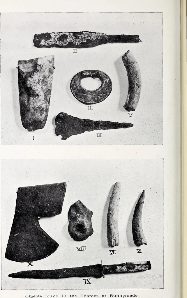 An illustration from Surrey archaeological collections, relating to the history and antiquities of the county, 1909, leaf 295