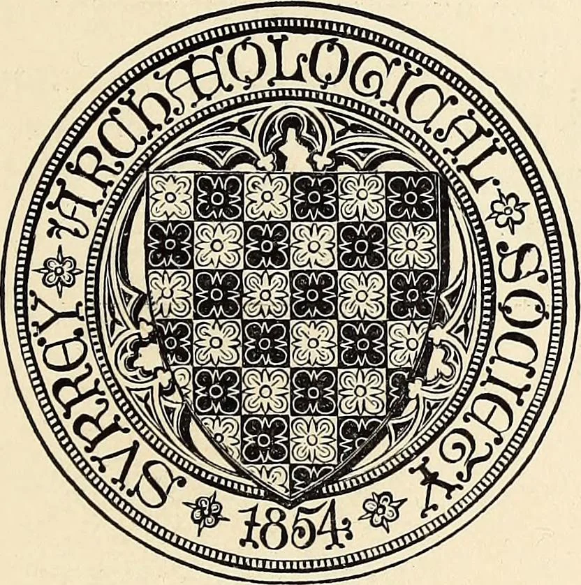An illustration from Surrey archaeological collections, relating to the history and antiquities of the county, 1909, leaf 6