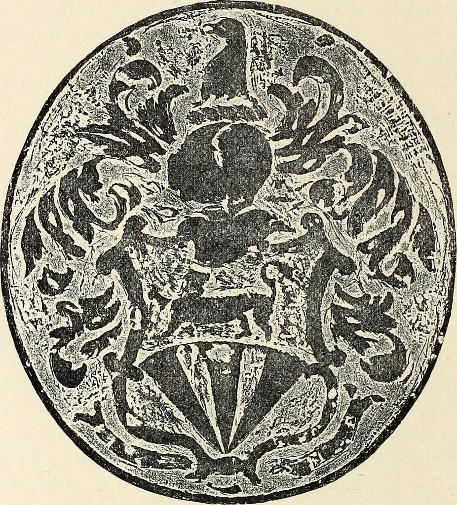 An illustration from Surrey archaeological collections, relating to the history and antiquities of the county, 1909, leaf 85