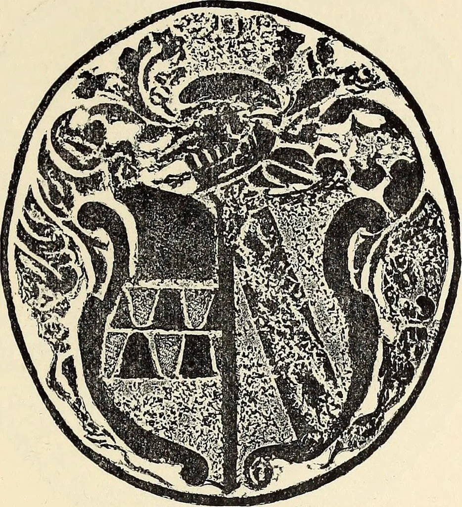 An illustration from Surrey archaeological collections, relating to the history and antiquities of the county, 1909, leaf 90