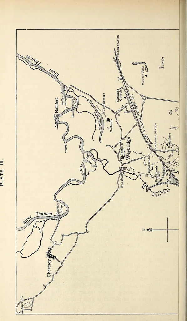 An illustration from Surrey archaeological collections, relating to the history and antiquities of the county, 1911, leaf 105