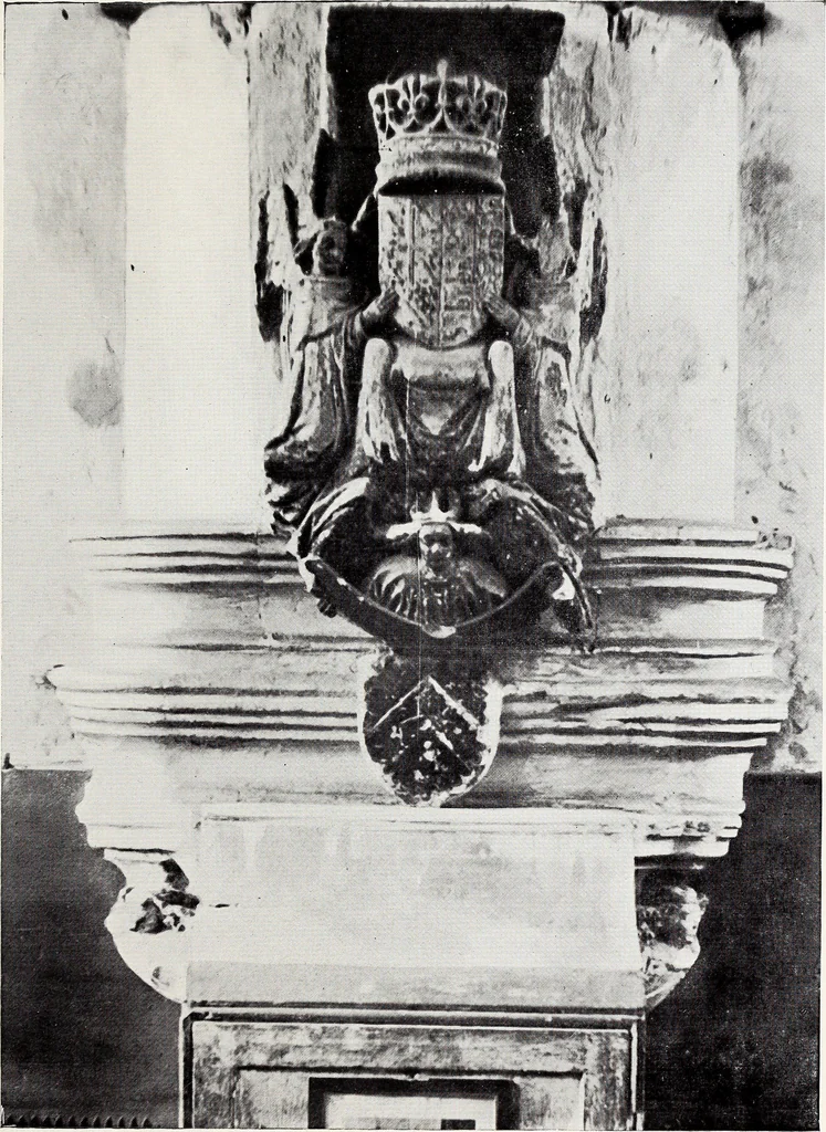 An illustration from Surrey archaeological collections, relating to the history and antiquities of the county, 1911, leaf 184