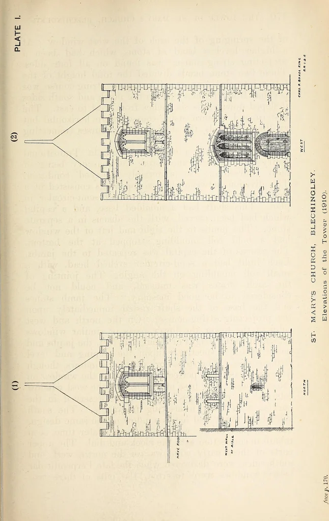 An illustration from Surrey archaeological collections, relating to the history and antiquities of the county, 1911, leaf 274