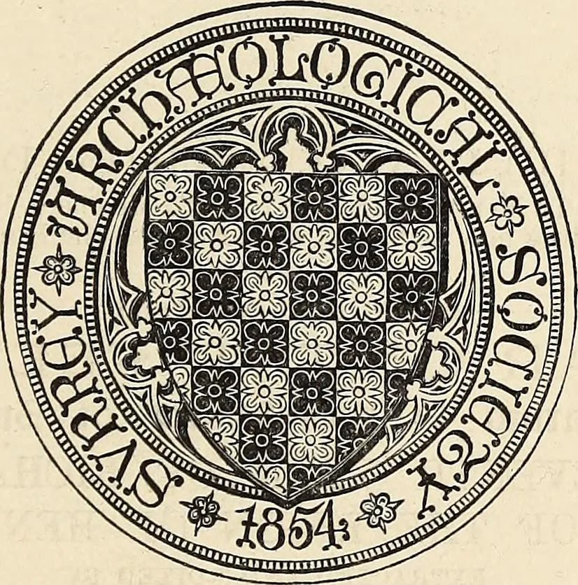 An illustration from Surrey archaeological collections, relating to the history and antiquities of the county, 1911, leaf 6